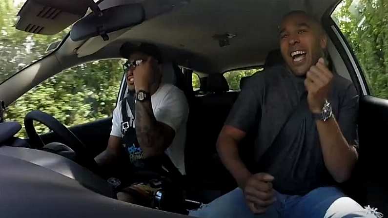 Watch: Simon Zebo And Francis Saili's Carpool Karaoke Might See James Corden Out Of A Job