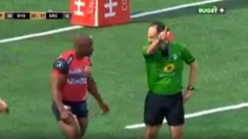 Video: Sassy Romain Poite Needed Protection After Showing A Red Card