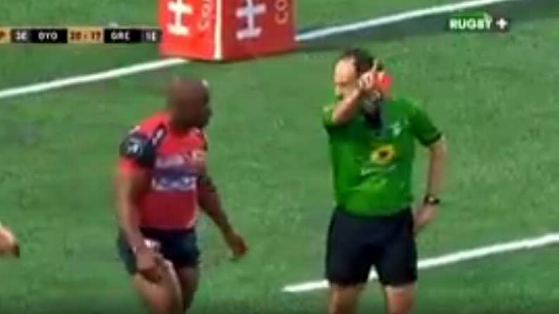 Video: Sassy Romain Poite Needed Protection After Showing A Red Card