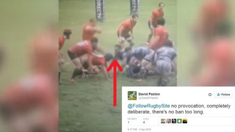 Disgraceful Scenes As Argentinian Prop Violently Hoofs Opponent Clean In The Head