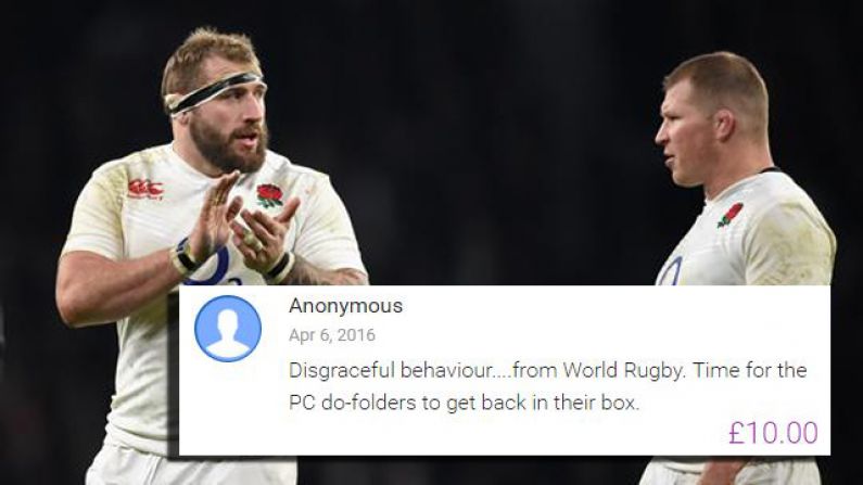 The Rugby World Gives Us Another Reason To Cringe After Fan's Response To Joe Marler's Fine