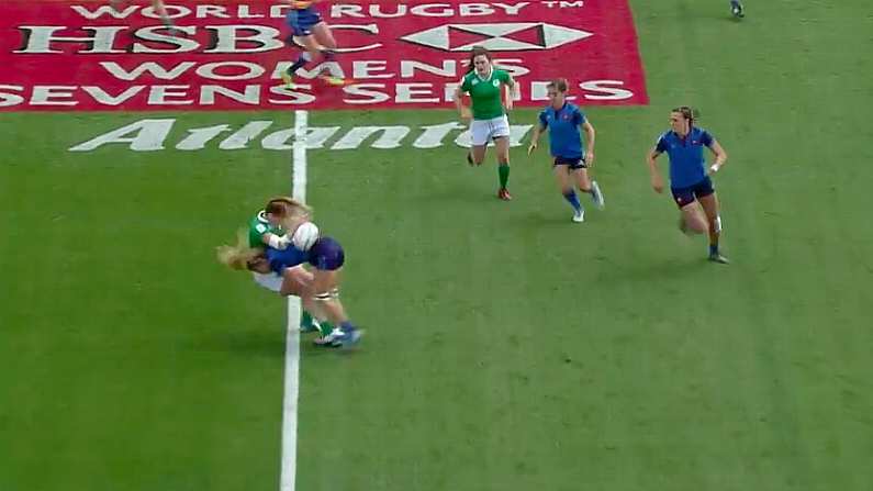 Watch: Irish Sevens' Player Victim Of Vicious Rib-Busting Tackle