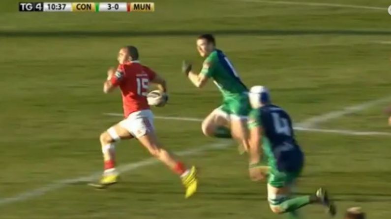 Watch: Simon Zebo Slices Through Connacht To Give Munster The Lead In Galway