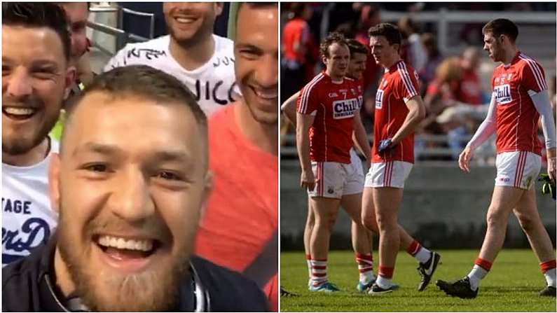 Watch: Conor McGregor Nails His Colours To The Mast As He Meets The Cork Footballers