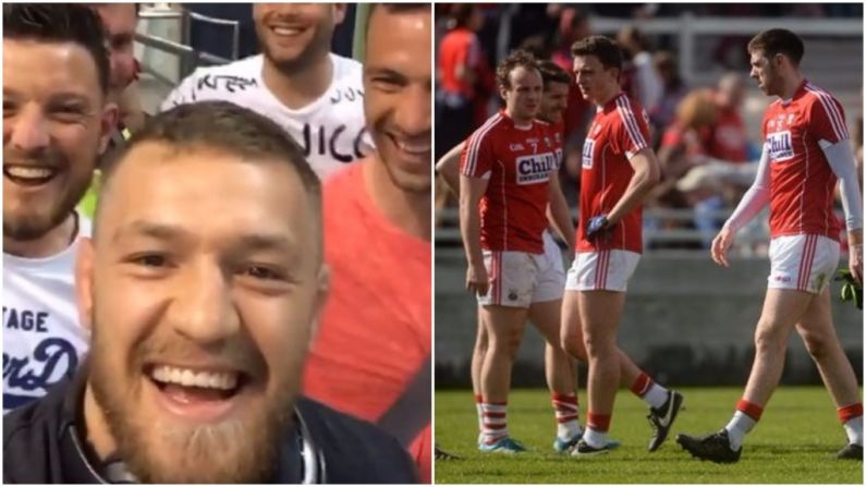 Watch: Conor McGregor Nails His Colours To The Mast As He Meets The Cork Footballers