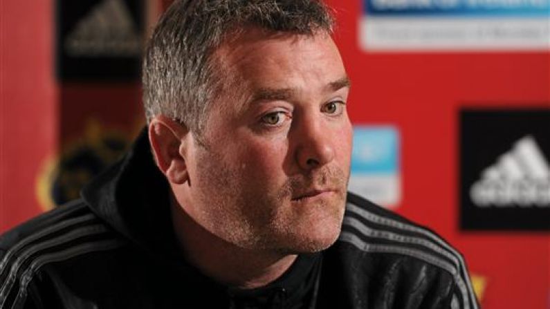 Munster's Handling Of Anthony Foley Is An Absolute Shambles Judging By His Latest Quotes