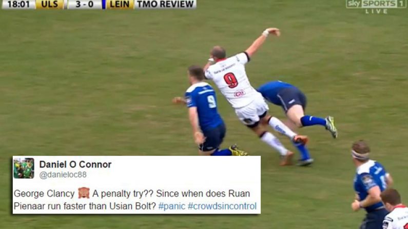Watch: Leinster And Ulster Fans Unite In Slating TMO For Awarding Ulster Penalty Try