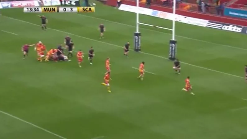 Watch: Munster Score Electrifying End-To-End Try Against Scarlets