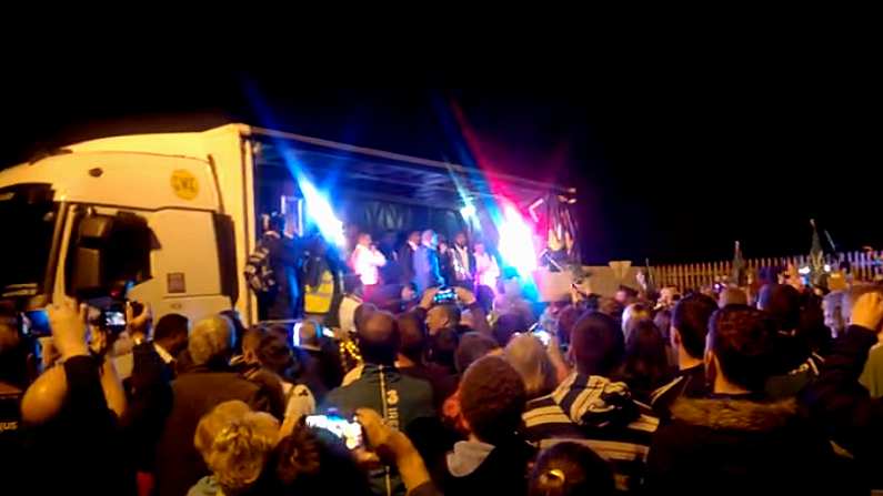 Watch: Amazing Scenes As Connacht Players And Fans Sing Fields Of Athenry In Middle Of Night