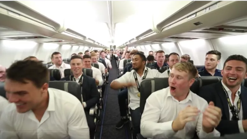 Watch: Bundee Aki Leads The Connacht Celebrations On The Plane Home After PRO12 Triumph