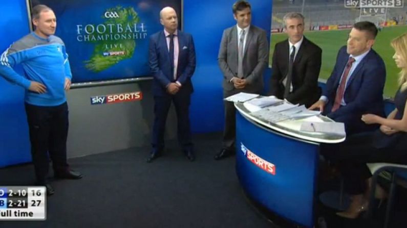 Watch: Jim Gavin's Post-Game Interview In The Sky Sports Studio Was...Extremely Weird