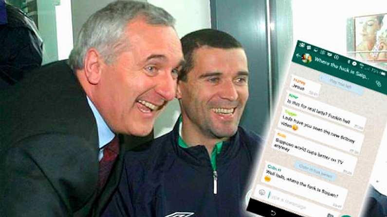 The Irish Players' WhatsApp Group From The 2002 World Cup Has Been Found