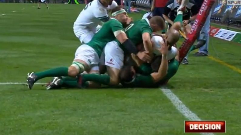 Watch: The Last Second, Try-Saving Tackle Which Saw Ireland Make History In South Africa