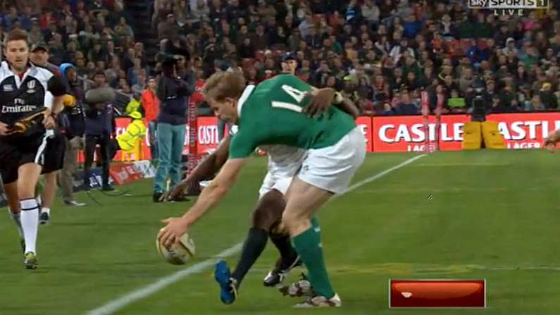 Watch: Andrew Trimble's Fantastic Flick Sets Up Huge Ireland Try