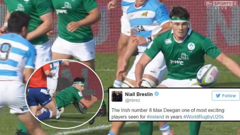 Watch: Irish Back Row Touches Down For Lung-Busting Intercept Try In World Semi-Final