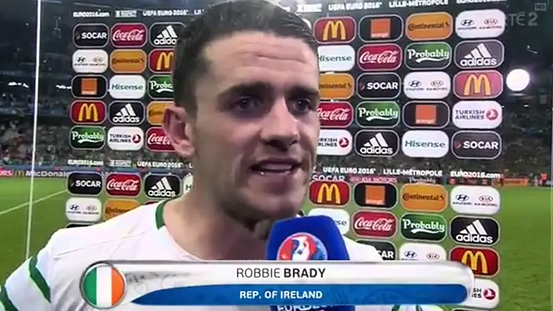 Watch: Robbie Brady's Post-Match Interview Is The Most Beautiful Thing We've Ever Seen