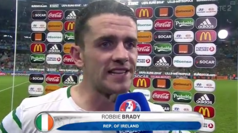 Watch: Robbie Brady's Post-Match Interview Is The Most Beautiful Thing We've Ever Seen