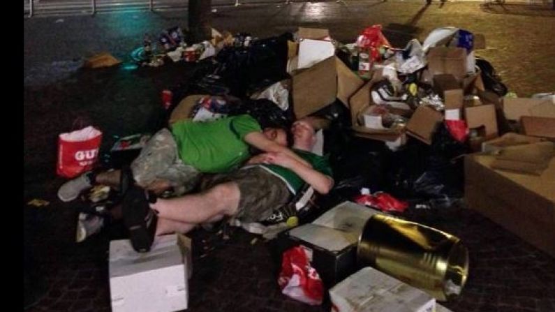 Sleeping By The Bins: Two Irish Fans Recreated The Most Beautiful Scene From Friends In Lille