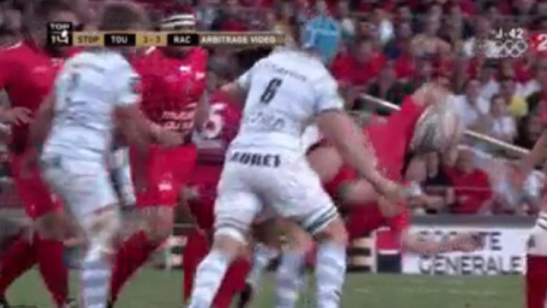 VIDEO: Racing 92 Rallying After This Red Card For Dangerous Tackle On Matt Giteau