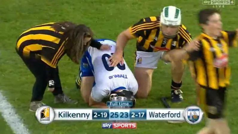 Lovely Moment As Young Kilkenny Fan Consoles Dejected Pauric Mahony At Final Whistle