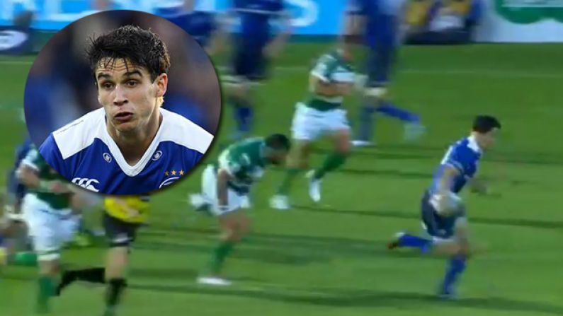 Watch: A Star Is Born As Leinster's Joey Carbery Sprints 70 Metres For Incredible Try