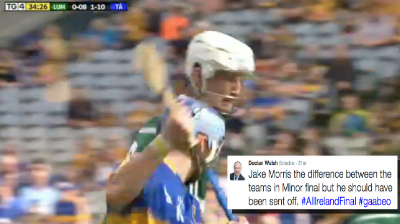 Watch: Tipp Minor Lucky To Stay On Pitch After Lashing Out 45 Seconds After Scoring Goal
