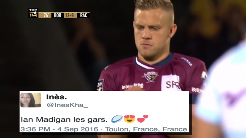 French Girls Really Can't Get Enough Of Ian Madigan