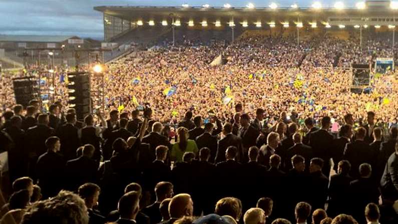 WATCH: An Enormous Crowd Has Gathered In Thurles To Welcome Back The Champions