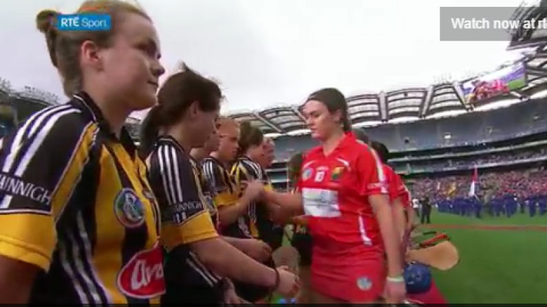 Watch: Heated Scenes At The Camogie Final As Pre-Game Handshakes Become Shoving Match