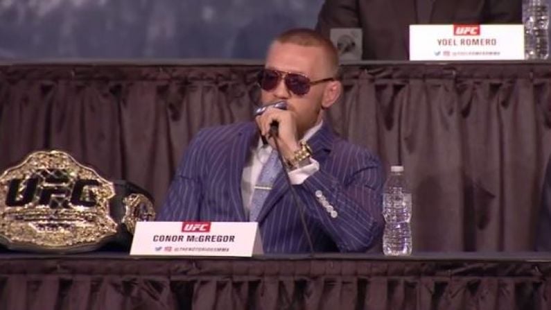 Conor McGregor Embarrasses Fighter With Response Of The Night At UFC Press Conference