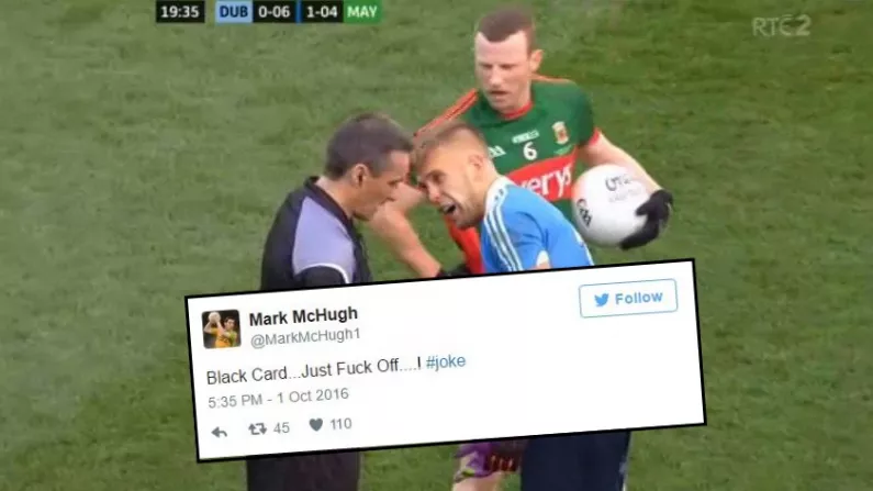 There Is Serious Annoyance About Referee Maurice Deegan's Use Of The Black Card