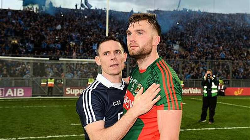 8 Photos That Show There Were No Hard Feelings Between Dublin And Mayo At The Final Whistle