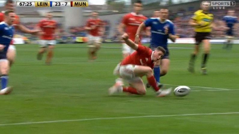 Watch: Slapstick Munster Defending Allows Leinster In For Comedy Try