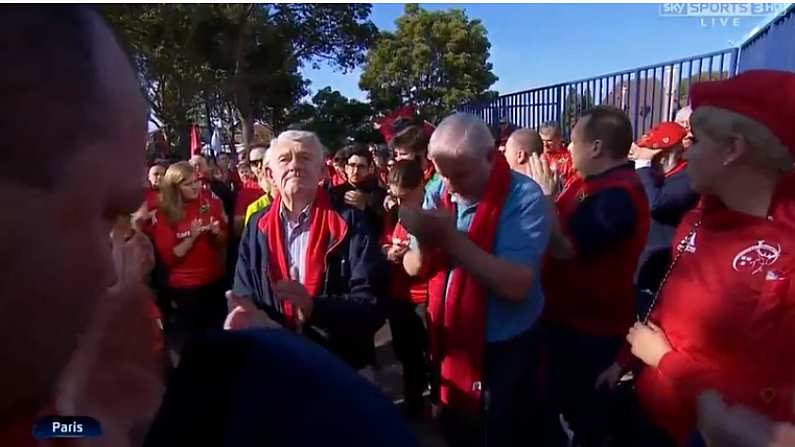 Munster Fans In Paris Break Into Solemn And Moving Rendition Of Fields Of Athenry