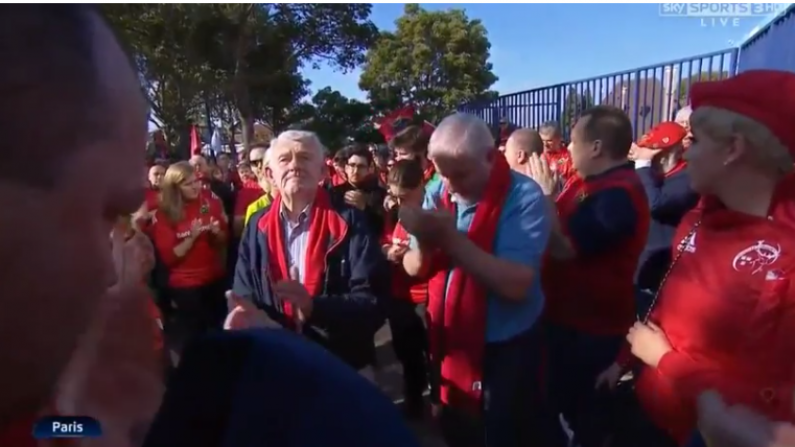 Munster Fans In Paris Break Into Solemn And Moving Rendition Of Fields Of Athenry