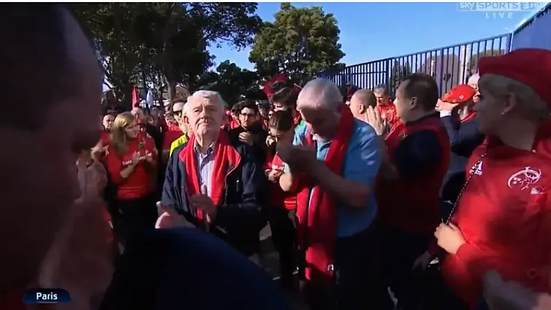 Munster Fans In Paris Break Into Solemn And Moving Rendition Of Fields Of Athenry