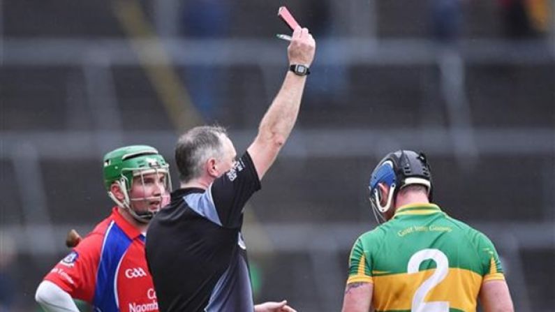 WATCH: Determined To Get Sent Off? Galway Hurling Final Ends In Violent Brawl Again