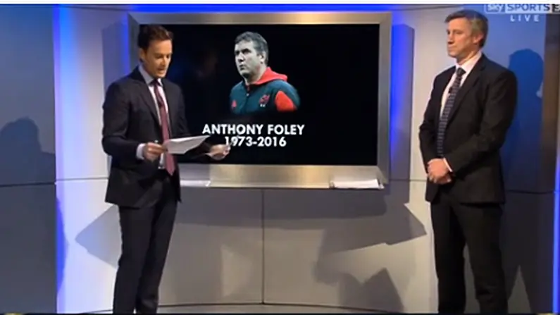 Weekend TV Review: Sky's Coverage Of Anthony Foley's Passing Struck The Right Tone