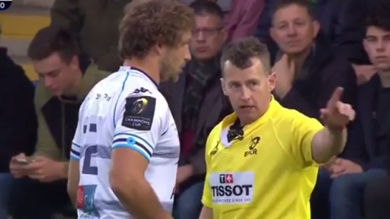 Watch: Nigel Owens Expertly Deals With Francois Steyn's Unsportsmanlike Conduct