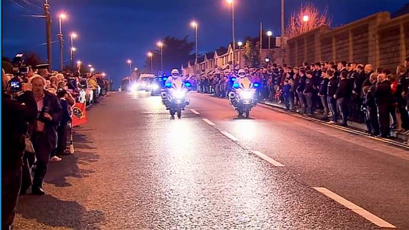 Hundreds Line The Streets In Respect As Anthony Foley's Remains Return Home