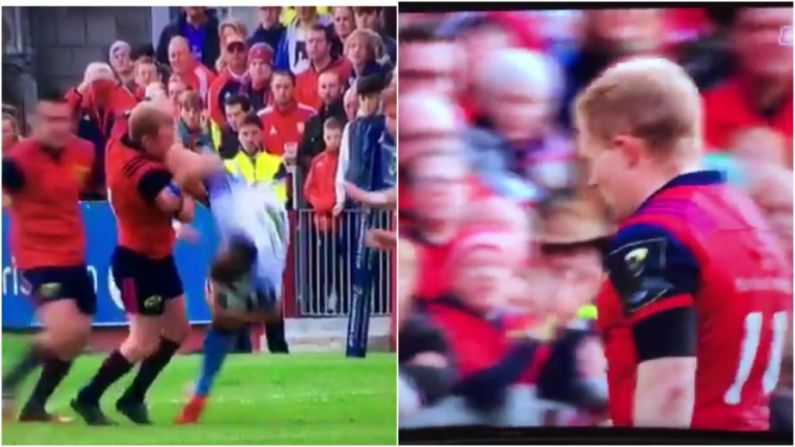Watch: Keith Earls Sent Off For Dangerous Tackle Against Glasgow