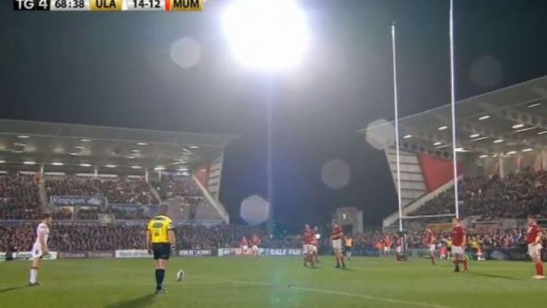 WATCH: Firework Goes Off Right At The Moment Paddy Jackson Takes Crucial Penalty