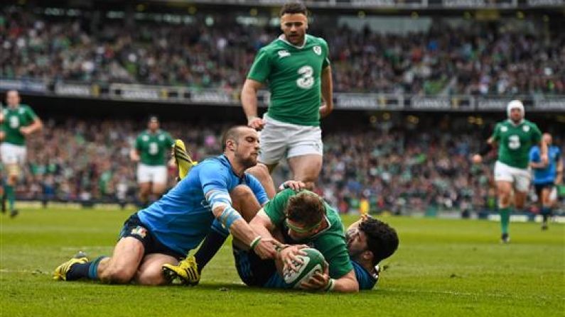 Jamie Heaslip's Worldie Against Italy Nominated For Try Of The Year