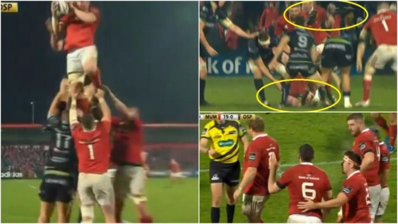 Superhuman Peter O'Mahony Lands On Head After Lineout Steal From The Stratosphere