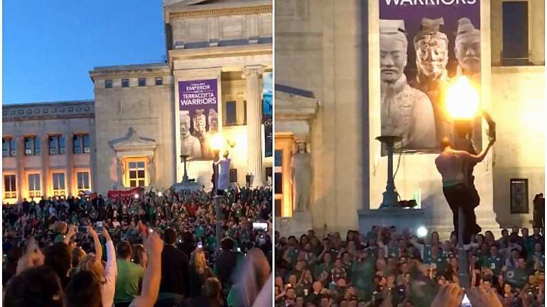 Watch: The Spirit Of The Euros Was Alive And Well In Chicago Last Night