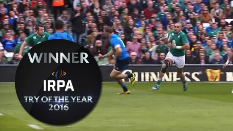 Watch: Ireland's Sensational Team Try Vs Italy Voted IRPA Try Of The Year