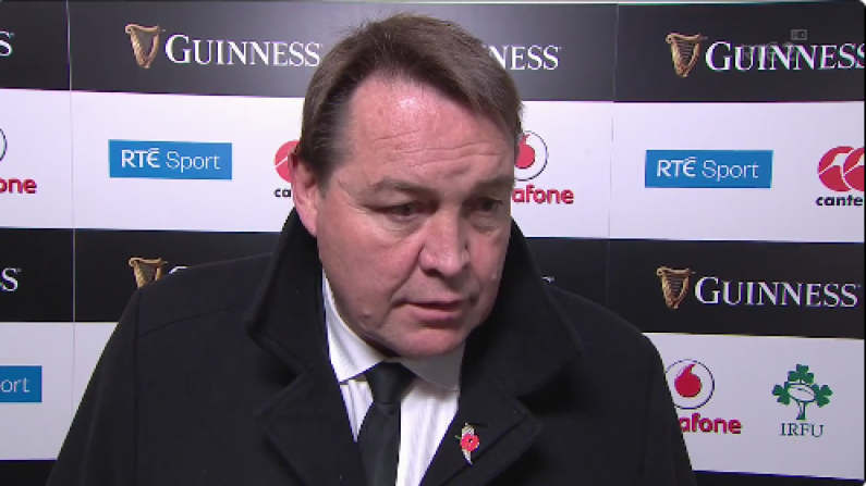 Steve Hansen Gave An Extremely Spiky Post-Game Interview To RTE