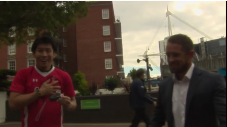 Watch: Japanese Fan Meets His Hero Shane Williams, Totally Loses His Mind
