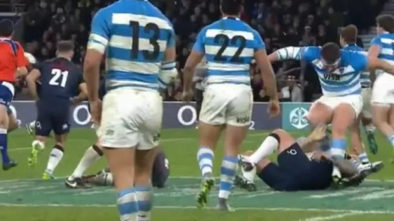 Watch: Argentina Prop Gets Most Blatant Red Card In Rugby History