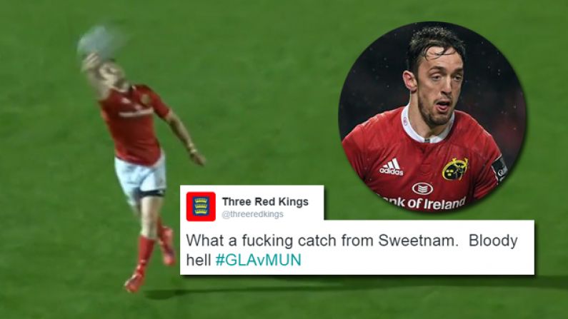 Watch: Darren Sweetnam Treats Rugby Ball Like A Sliotar With Great Moment Of Skill